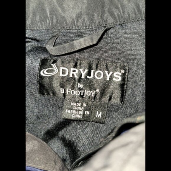 Footjoy Dryjoys Windbreaker Short Sleeve T-Shirt Jacket Size Medium - Picture 8 of 8